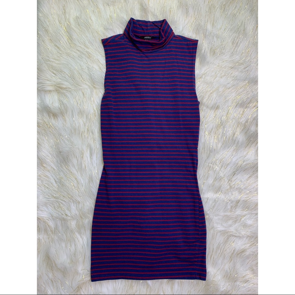 Forever21 - Red & Blue Turtleneck Dress
